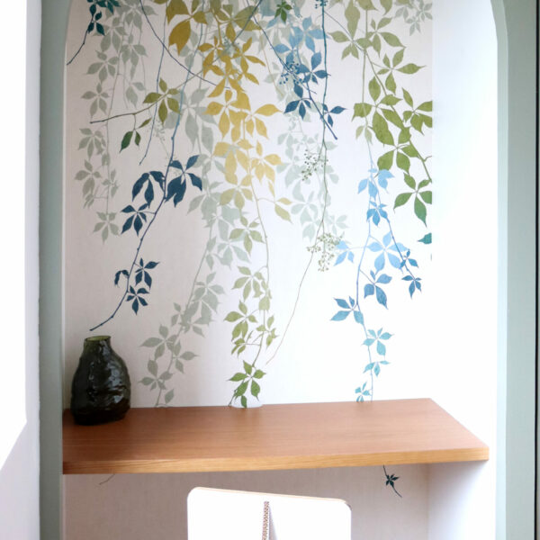 Chambre florale bureau