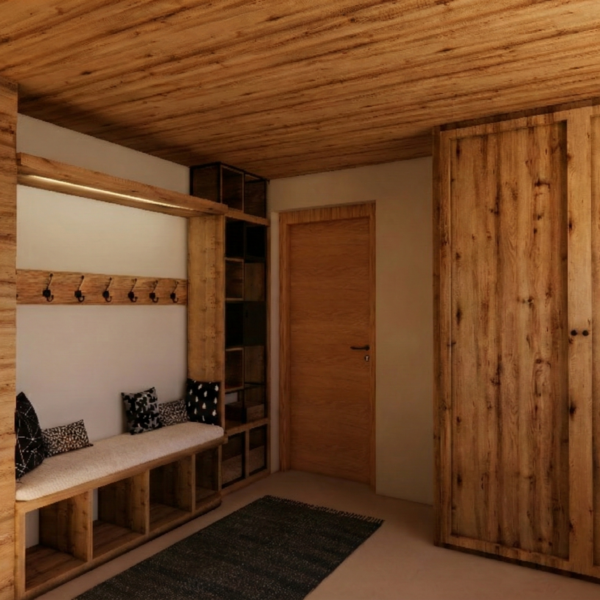 hekta architecte intérieur entrée ski room mudroom