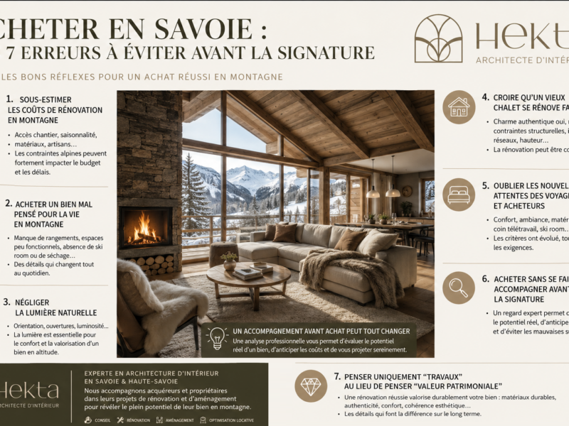 acheter chalet savoie : 7 erreurs